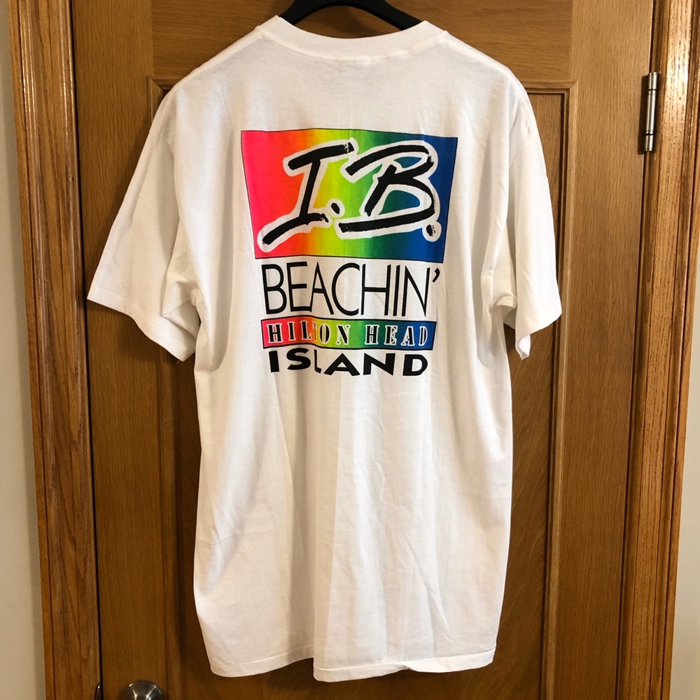 NWOT Vintage 80s 90s Where U.B. Hilton Head Island Beach T-Shirt Size XXL